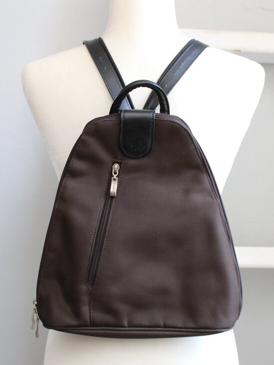 Baggallini Handbags - Baggallini Urban Metro Backpack Brown Black